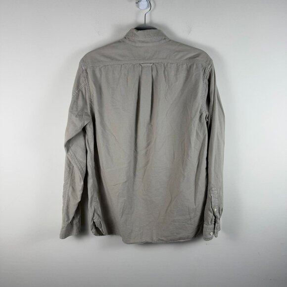 Alex Mill Long Sleeve Button Down Mill Shirt Medium Khaki - Picture 3 of 5